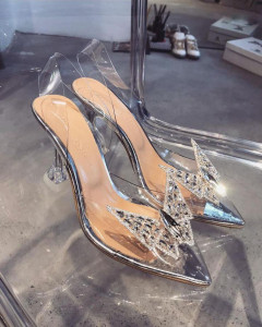 Pantofi Butterfly Silver