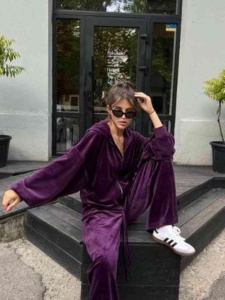 Trening catifea Kim Purple