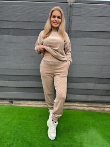 Trening din catifea Lola Bej