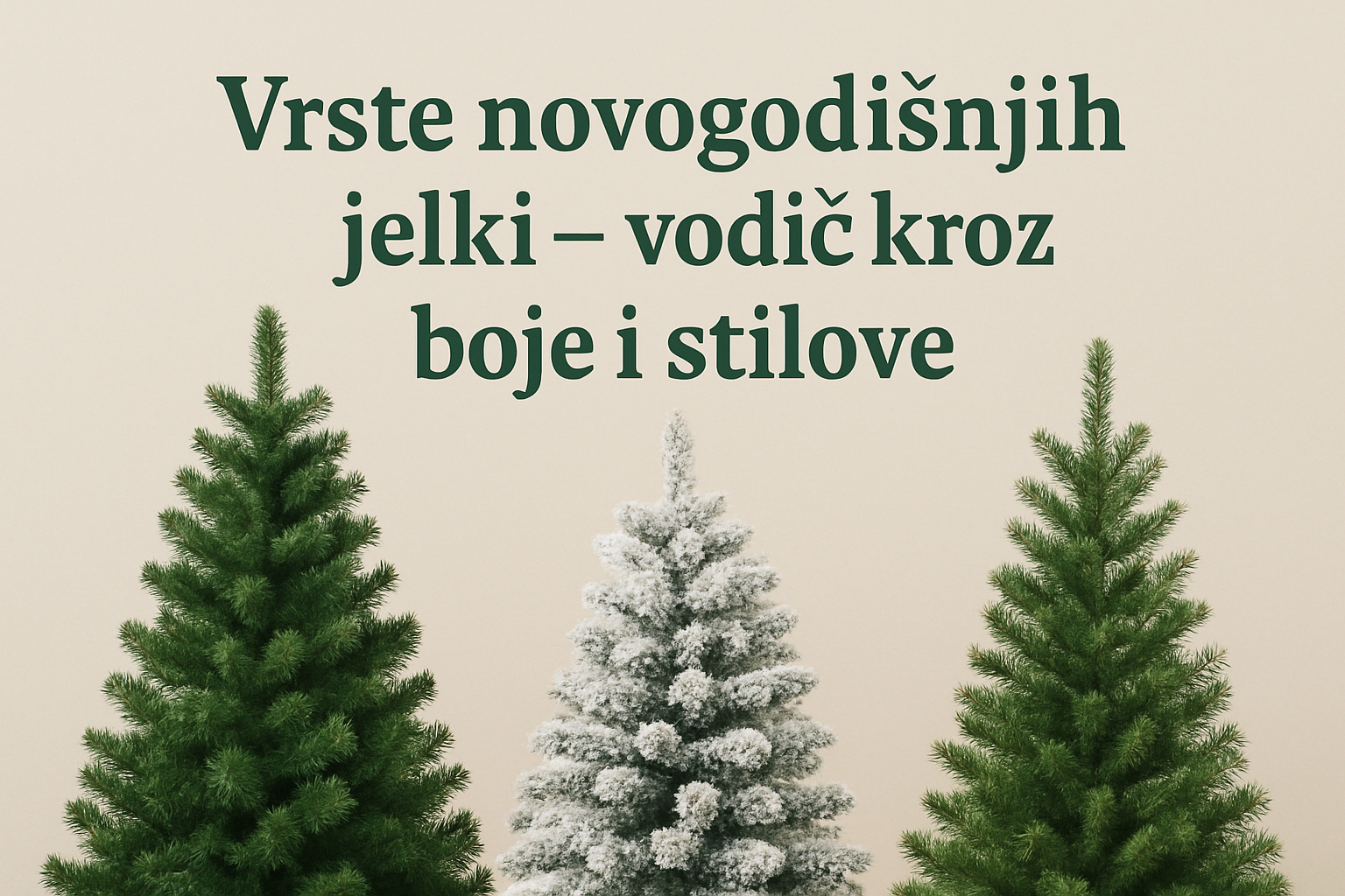 Najlepše vrste novogodišnjih jelki za 2025: vodič kroz boje i stilove