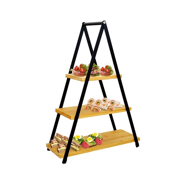 Stalak za serviranje bambus 38x16,5x53cm Vilde 139201