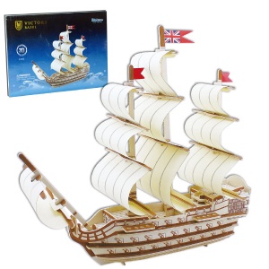 3D drvene puzzle brod, Victory 64-734000