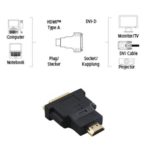 Adapter HDMI muški na DVI ženski Hama 34036 - Img 2