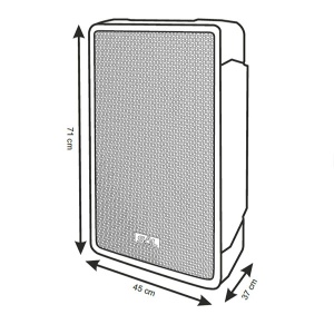 Aktivna zvučna kutija sa Bluetooth konekcijom 250W Sal PAX42BT - Img 4