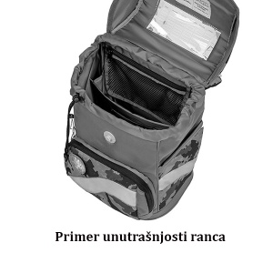Anatomski ranac za školu Belmil Smarty 405-51 Blue motion 27x16x40cm - Img 4
