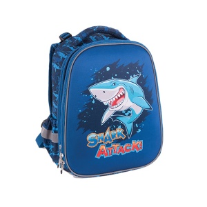 Anatomski ranac za školu Pulse Anatomic Cube Shark Attack 38x28x18cm