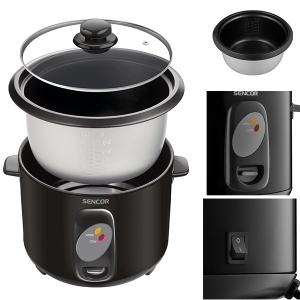 Aparat za kuvanje pirinča 1,8 l SRM 1001BK Sencor KUH00187 - Img 3