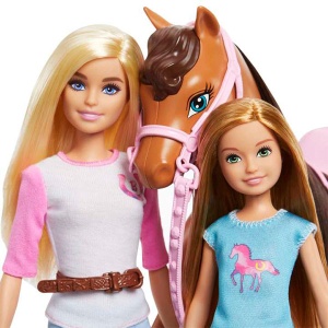 Barbika set Barbi i Stejsi sa konjem Barbie 954555 - Img 3