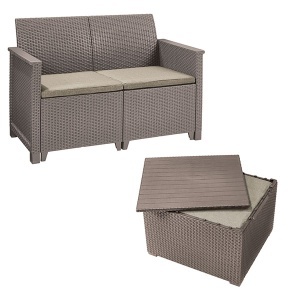 Baštenska garnitura Elodie 2 seater kapucino Keter CU 254091 - Img 2