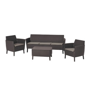 Baštenska garnitura Salemo 3 seater braon Keter CU 238591