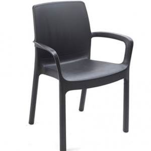 Baštenska stolica Lord plastična siva 039015-016507