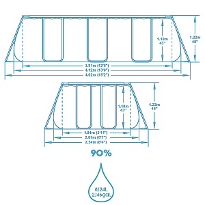 Bazen porodični za dvorište BESTWAY sa čeličnim ramom 412x201x122cm 56456 - Img 3