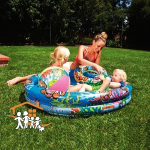 Bazen za decu Bestway 122x20cm set sa šlaufom i loptom 51124