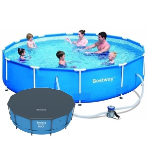 Bazen za decu Bestway 366x76cm sa pumpom i prekrivačem 56681/58037E