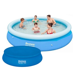Bazen za decu Bestway Fast set 366x76cm sa prekrivačem 57273/58037