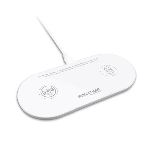 Bežični punjač za iPhone Dual-Fast beli PROMATE GPS00821