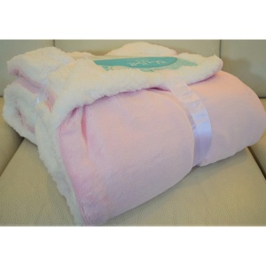 Ćebe sa krznom 150x200 svetlo pink 50115 5036