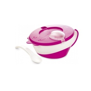 Činija sa kasikom roze Canpol Babies 31/406_pin