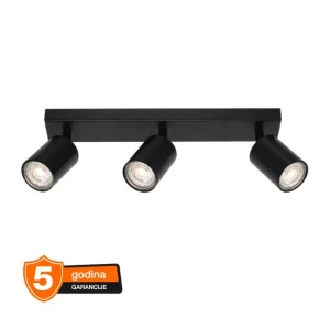 Crna spot lampa Elemental 3xGU10 Osram 4099854587566E