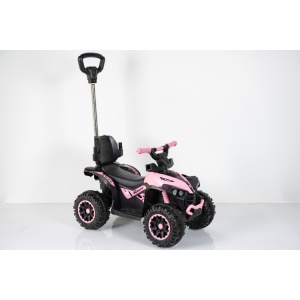 Dečija guralica kvad 921 roze crna sa roditeljskom ručkom 71x43x92cm - Img 4
