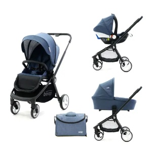 Dečija kolica 3u1 Trio Genius Blue Asalvo ASA-16850 - Img 2