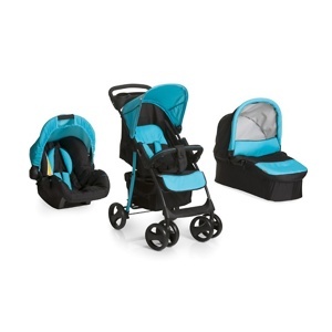 Dečija kolica HAUCK trio set Shopper caviar aqua 5050095