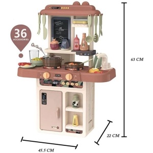 Dečija kuhinja voda i zvuk 63cm 36 dodataka Fashion Kitchen 813823 - Img 2