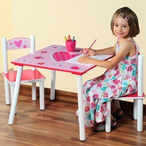 Dečiji sto sa dve stolice roze Kesper KSP17722 - Img 2
