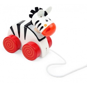 Drvena igračka na povlačenje zebra 8385-4