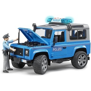 Džip Land Rover policijski sa policajcem Bruder 025977 - Img 1