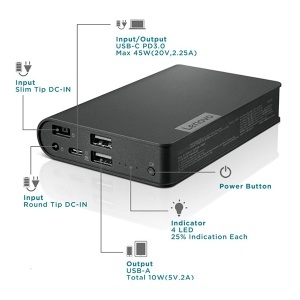 Eksterna baterija za laptop USB-C 14000mAh Lenovo G0A3140CCN - Img 3