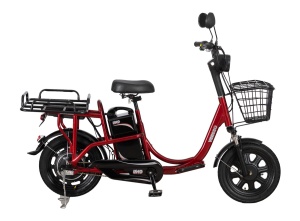 Električni bicikl 48V 12Ah crveni Veneco Uno Cargo 1300164 - Img 2