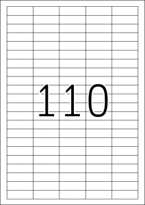 Etikete 38X12,7 A4/110 1/25 removable - Img 3