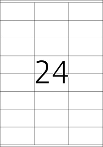 Etikete 70X36 A4/24 1/25 bela - Img 3
