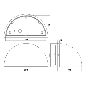Fasadna lampa Maas 1xE27 IP44 Trio Lighting 262460142 - Img 3