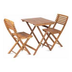 Fieldmann drveni baštenski set sklopivi sto sa dve stolice Alice FDZN 4010-T