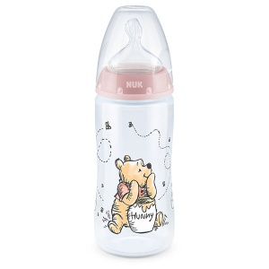 Flašica plastična silikon sa indikatorom temperature Winnie the Pooh 0-6m Nuk 741035.1