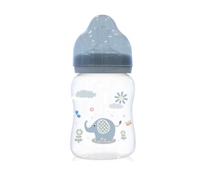 Flašica Širok Vrat 250ml 0m+ plava Lorelli Animals 10200710001
