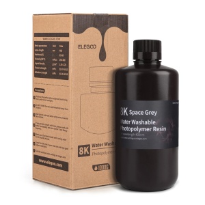 Fotopolimer Resin vodoperivi Elegoo 8K 1kg tamno siva