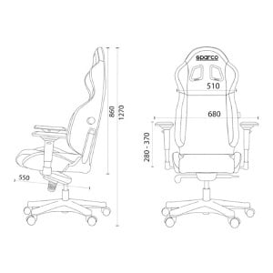 Gejming Grip office chair Black/Light Blue Sky Sparco 039635 - Img 2