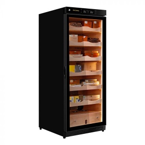 Humidor, španska kedrovina, 1300 kom, crni Raching RC330A - Img 2