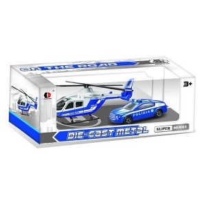 Igračka Set Helikopter i Vozilo Policija 1817B-1ABCD
