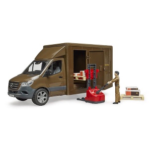 Kamion MB Sprinter UPS kurir sa paletarom Bruder 026783 - Img 3