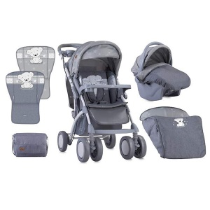 Kolica za bebe Toledo Set Grey Me Teddy Lorelli 10021191833