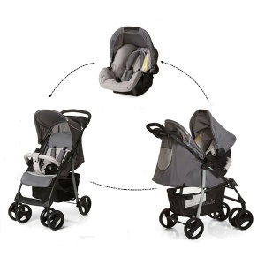 Kolica za bebe trio set Shopper Hauck A026432 STONE GREY