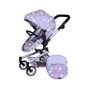Kolica za lutke Boonk Star grey Pink Knorr Toys 909443 - Img 3