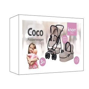 Kolica za lutku Coco bež Knorr Toys 90724 - Img 3