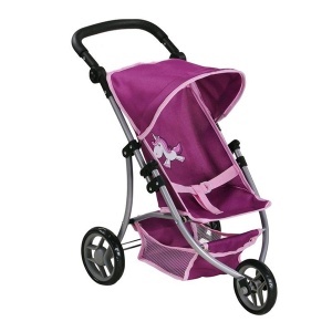 Kolica za lutku Jogger Lio Unicorn ljubičasta Knorr 16572