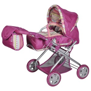 Kolica za lutku Kyra pinkstripe Knorr Toys 61838