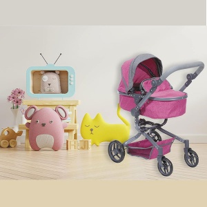 Kolica za lutku sklapajuća roze Boonk Berry Knorrtoys 909313 - Img 4